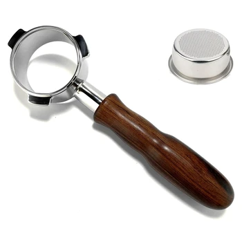 

54mm Stainless Steel Coffee Bottomless Portafilter for Breville 870/878/880 Filter Basket Replacement Espresso Machine