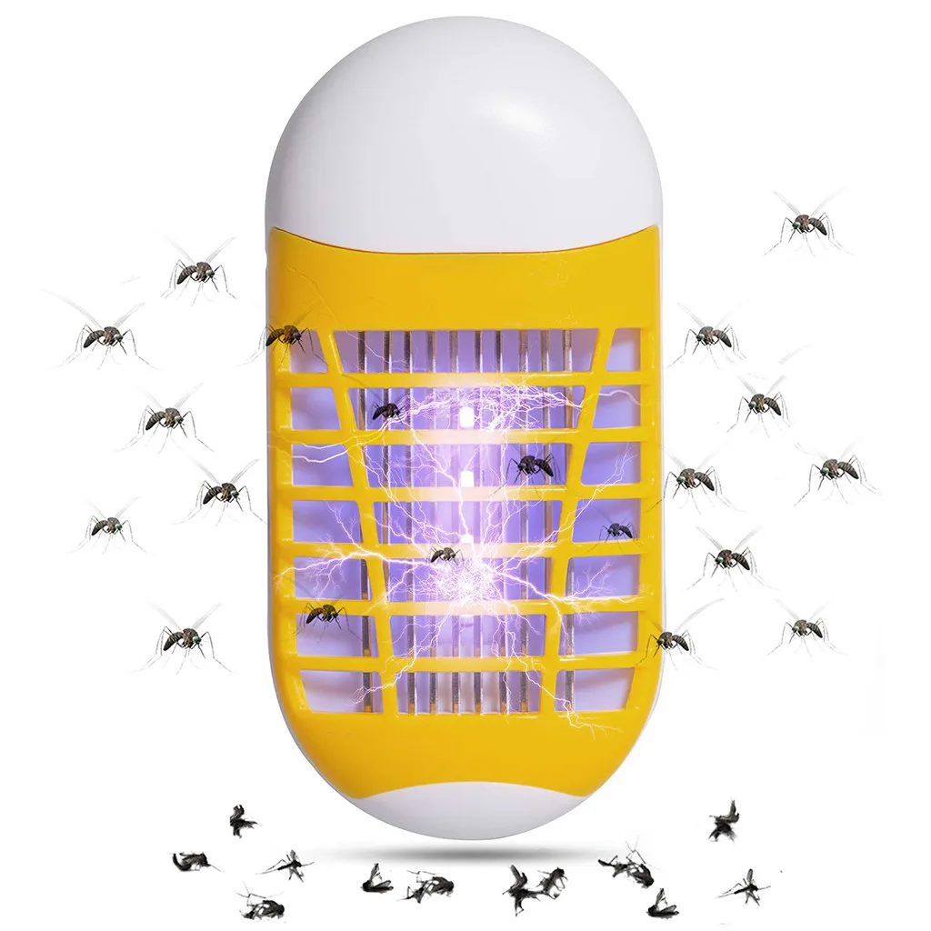 Электронный москитный убийца, Заглушка для борьбы с вредителями, муха, Электрический мух, мух, насекомых, светодиодный светильник, ловушка, лампа для борьбы с вредителями