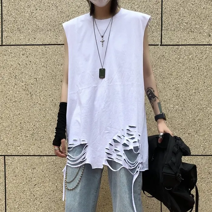 2019 женское нижнее белье Корейская версия Ins Harajuku Bf уличный жилет в стиле хип-хоп