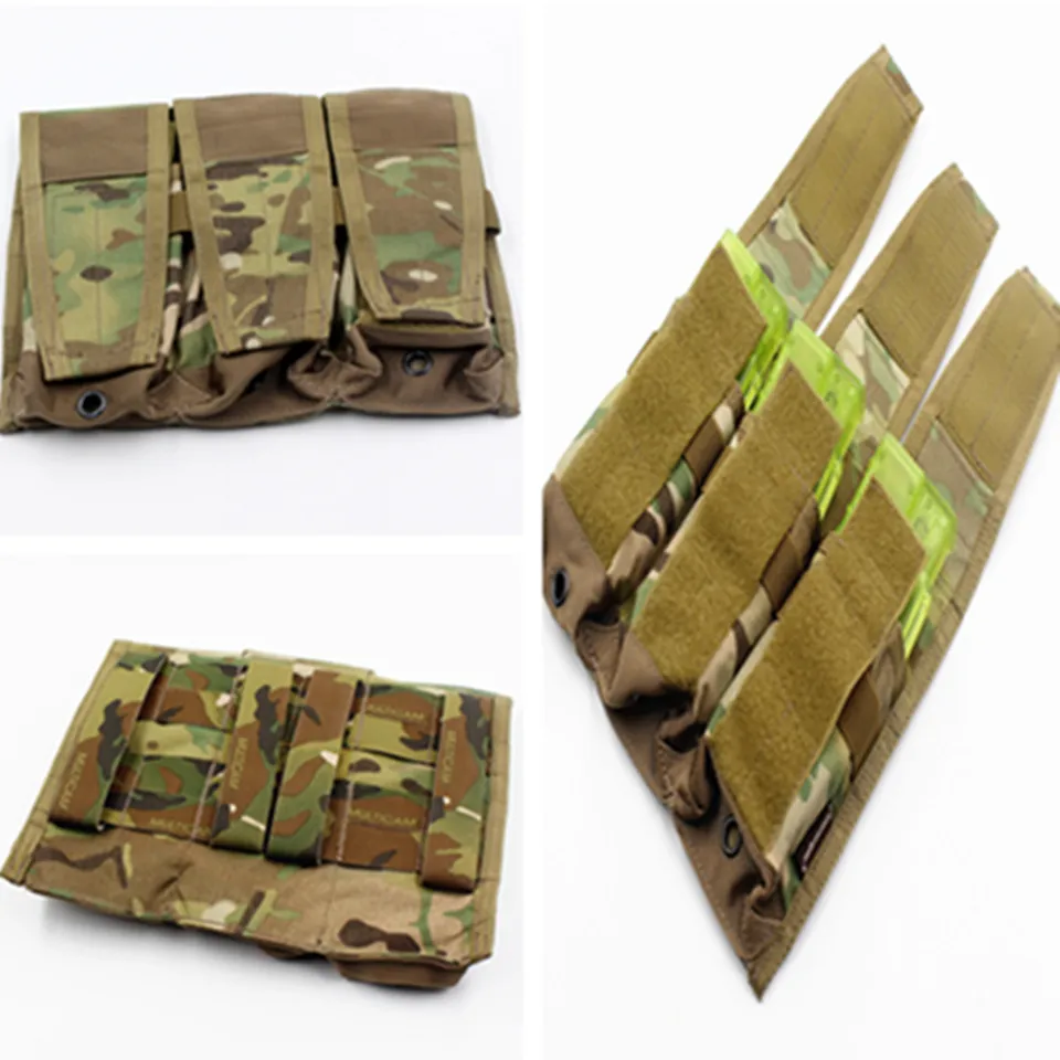 Emersongear-トリプルフラップマガジンポーチ、戦闘エマーソン