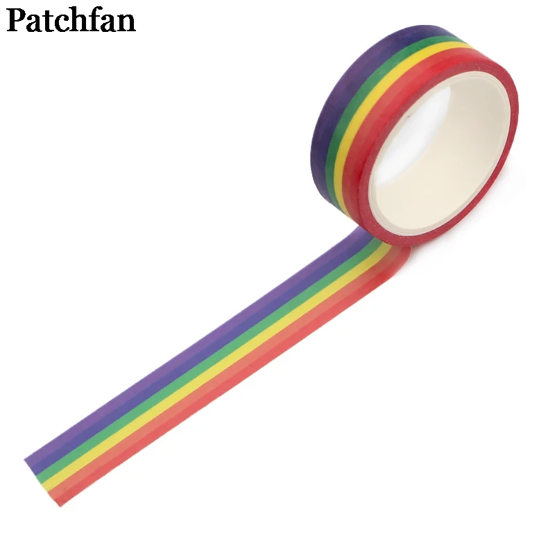 Patchfan гомосексуальность Радуга 90s Забавный DIY Скрапбукинг детская Бумага васи маскирующая Лента Печатный шаблон стикер Пастер A2342