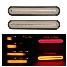 Aliexpress - 2PCS Taillight Trailer Lights 100LED Tail Light 12V-24V Trailer LED Waterproof Flowing Reverse Brake Stop Turn Signal Light