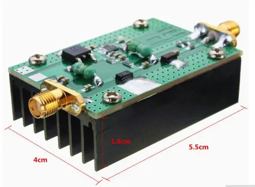 Amplificador de Potência de Banda Larga para Modelos de Transmissão de Rádio Ganho Vhf Uhf Transmissor fm rf Módulo rc 1mhz-1000mhz 3w 35db hf - Image 4