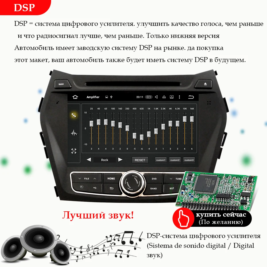 4G+ 64G 8 CORE 2 Din android 9,0 автомобильный dvd-плеер gps для hyundai IX45 Santa fe 2013 автомобильный радиоприемник Multiemdia obd2 dvr DAB ips DSP