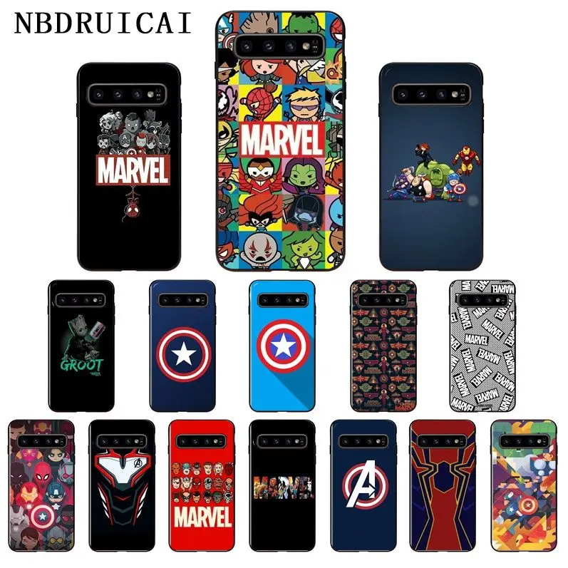 Чехол для телефона NBDRUICAI Marvel с Бэтменом высокого качества samsung S9 plus S5 S6 edge S7 S8 S10 E