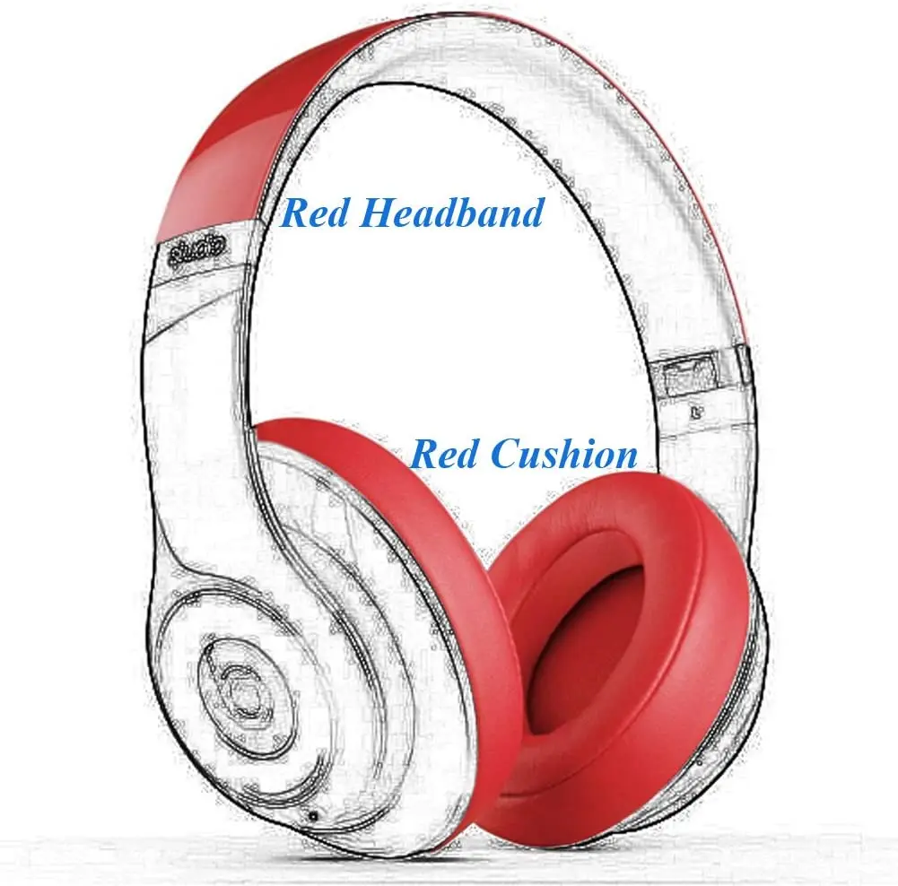 Studio 2 0 Earpads Headband Replacement Ear Cushion Top Band for Beats Studio Wireless Over Ear Headphones