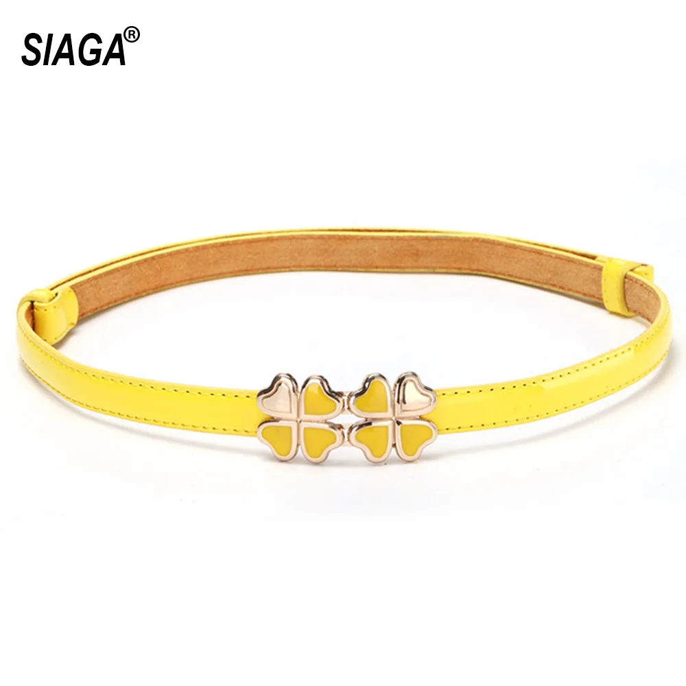 Ladies Fashion Painted Leather Belt Female Style Bright Face Skirt Decorative Real Genuine Belt for Women Girls FCO194