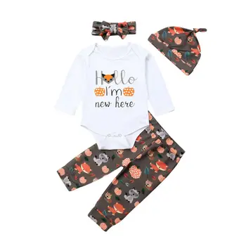 

Halloween Infant Baby Boy Girl Romper Jumpsuit Newborn Baby Pants Clothes Outfit Set Autumn Winter Set