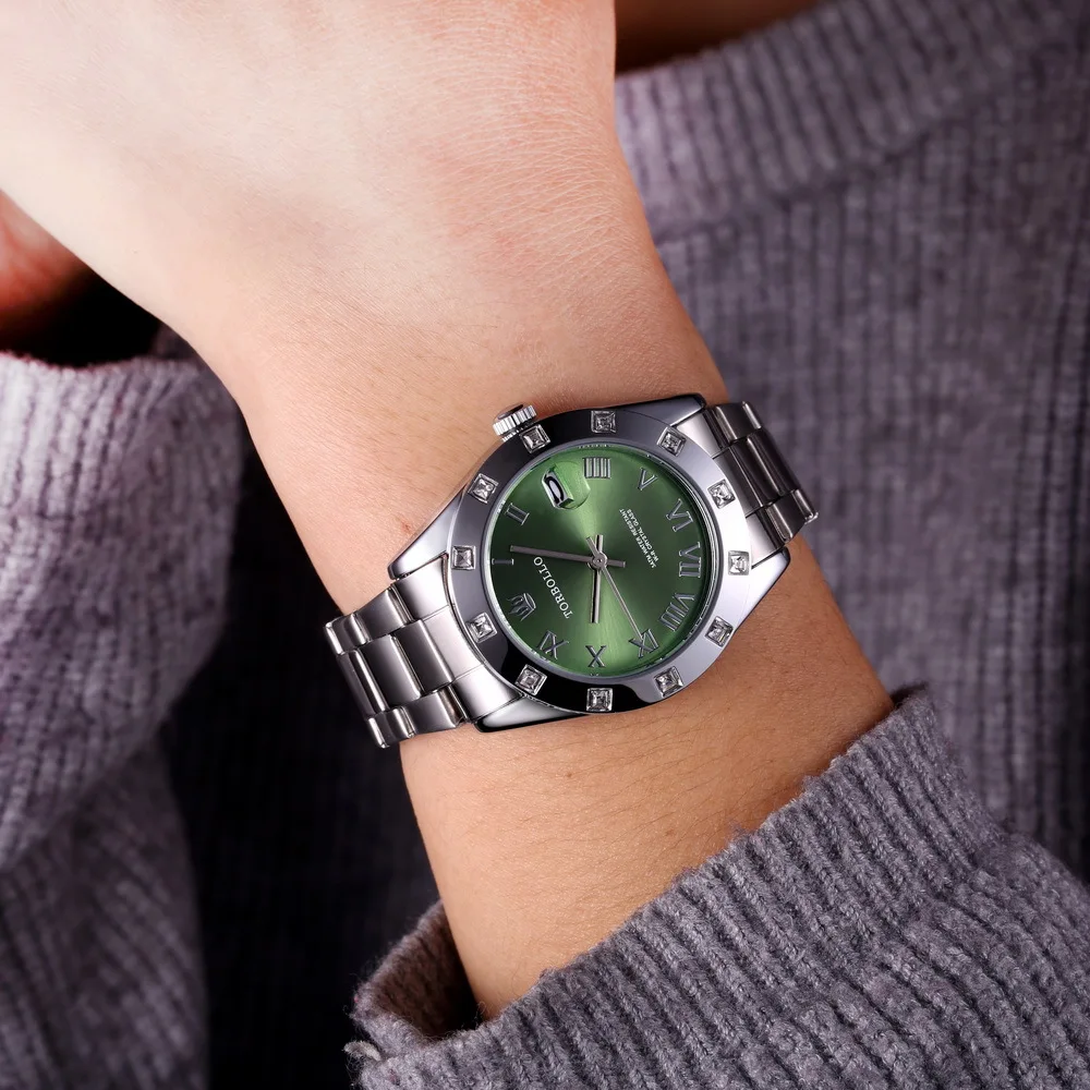 

Tolbollo Quartz Watch Ladies' Watch Business Casual with Diamond-Style Steel Belt
