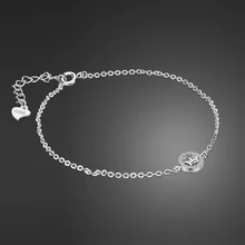 Модный популярный твердый браслет из стерлингового серебра 925 пробы и браслет Очаровательная Элегантная круглая цепь корона браслеты ювелирные изделия для женщин