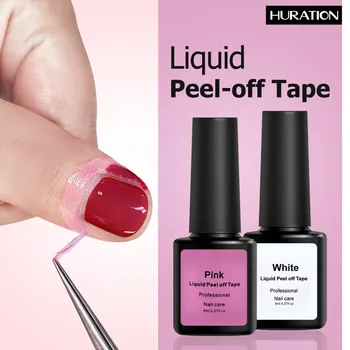 

Anti-overflow Peel-off Tape Pink White Latex Liquid Protection Finger Skin Tape Defender Cuticle Tape Easy Nail Art Gel Varnish
