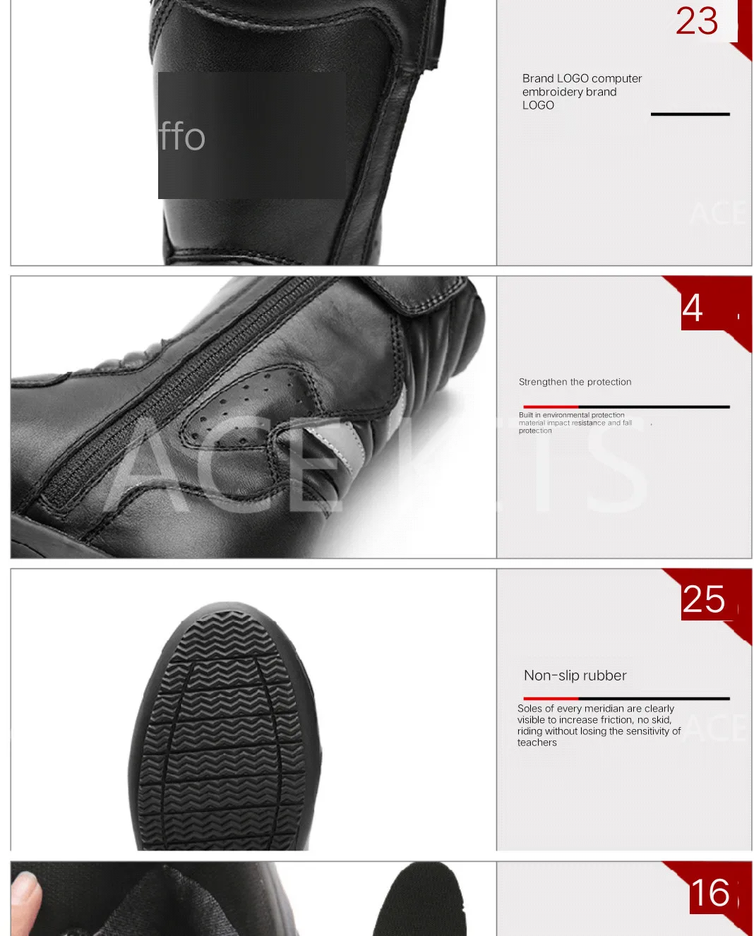 ARCX yaoku/сапоги для верховой езды; обувь в байкерском стиле; водонепроницаемая обувь; износостойкие Нескользящие ботинки из воловьей кожи; № 103
