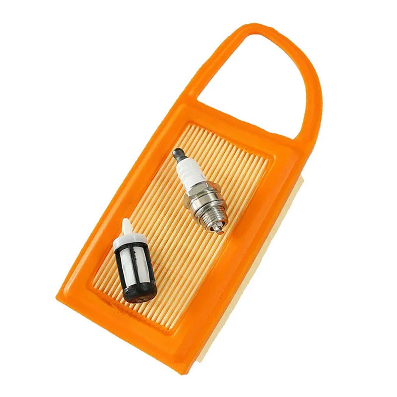 

3pcs Spark Plug Air Fuel Filter Kit Power Equipment Tools For Stihl BR600 BR550 BR500 Backpack Blower Replacement Accessories