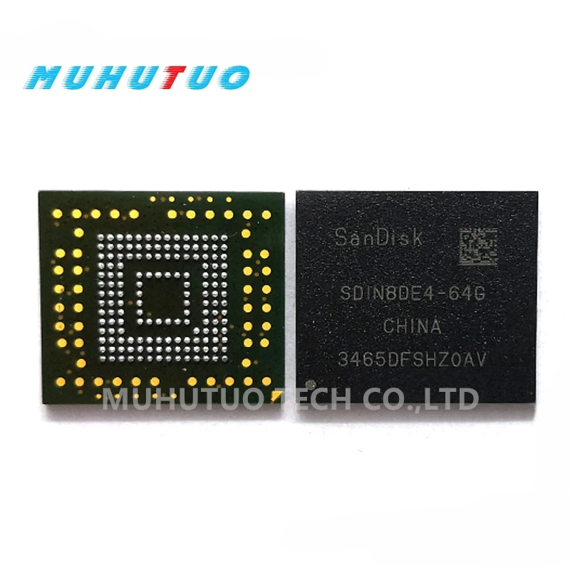 

1PCS New and original SDIN8DE4-64G SDIN8DE4-64 8DE4-64G BGA153 EMMC 64GB flash chip