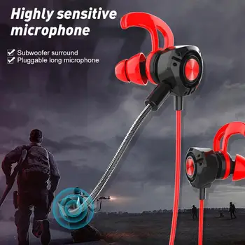 

G22 Wired 3.5mm Plug In-ear Gaming Earphone Dynamic Headphone with Microphone