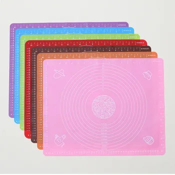 

50x40cm Silicone Baking Mat Sheet With Scale Non Stick Rolling Dough Pad Kneading Mat Kitchen Cooking Pastry Sheet Oven Liner