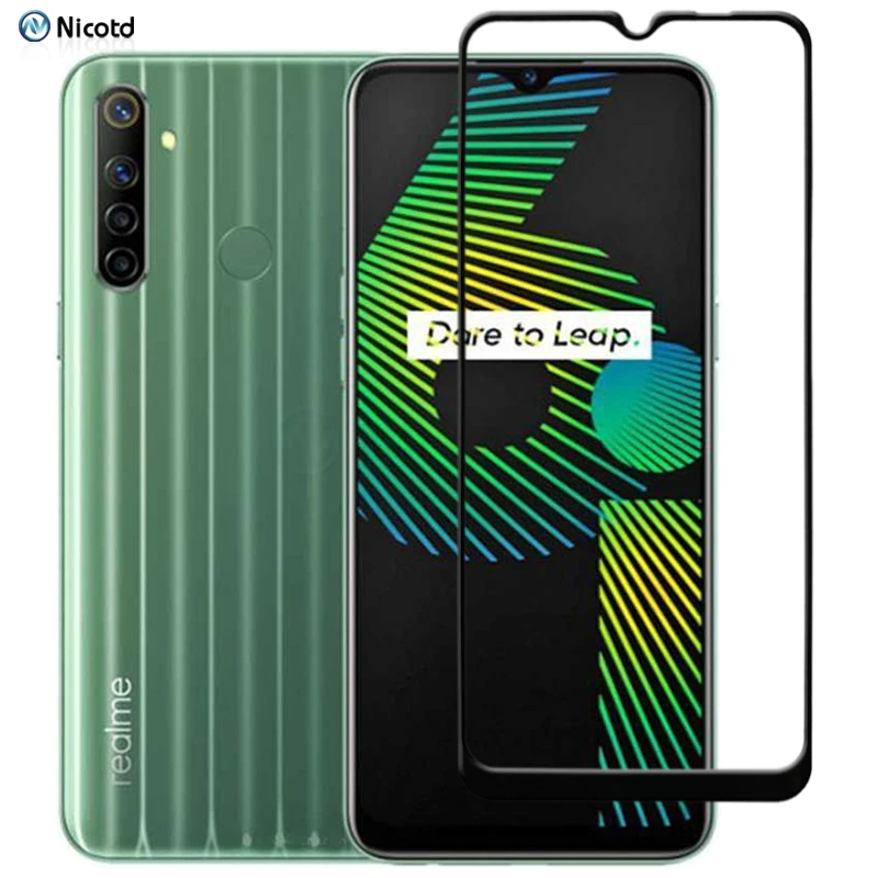 

Закаленное стекло с полным покрытием для Realme 6i 6,5 дюйма 9H, защитная пленка для экрана с клеем для Realme 6i RMX2040, защитное стекло, 3-1 шт.