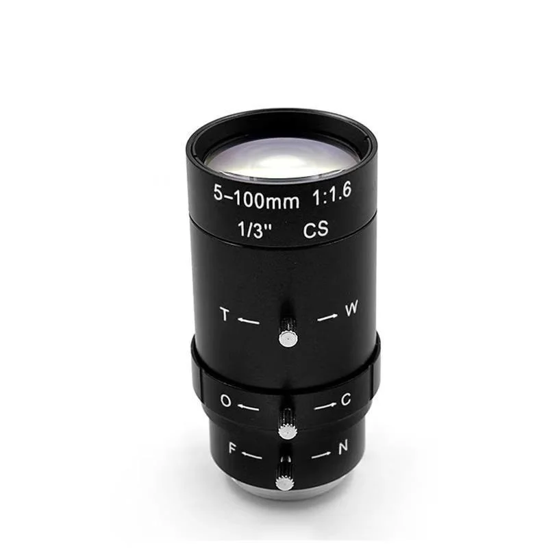 F1.6 5-100 мм ручной Ирис зум варифокальный объектив CS крепление для камеры