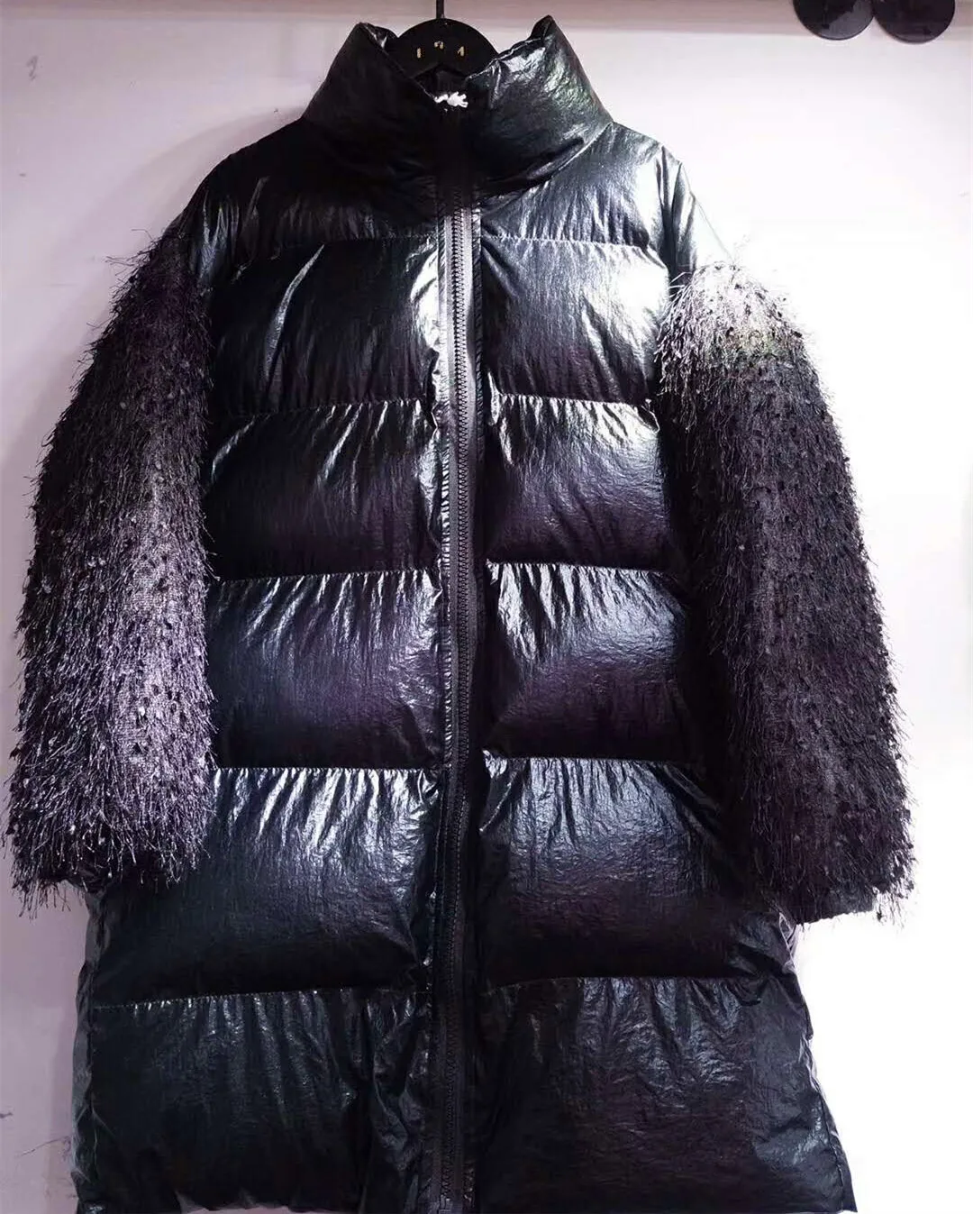 

2018 Winter New Style Fashion Women Jacket Popular Brand Bright Surface Mid-length down Feather Cotton-padded Clothes Cool down