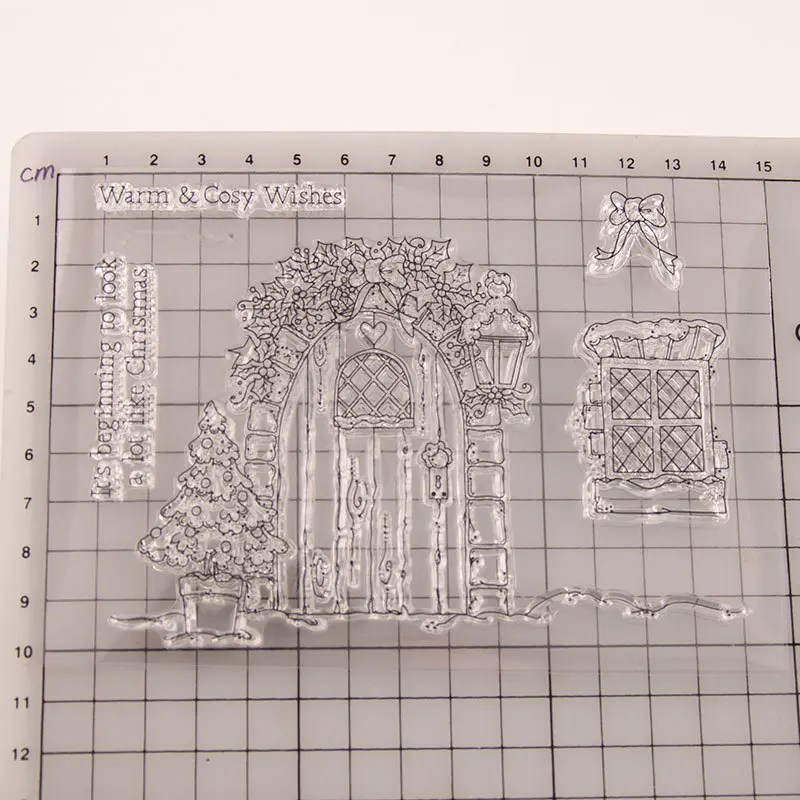 Теплые уютные пожелания силиконовый прозрачный штамп и резка Скрапбукинг Рождественские прозрачные штампы