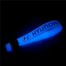 Светящийся синий автомобильный Стайлинг авто брелок с эмблемой чехол для Solaris ix35 i20 i30 i40 HYUNDAI Tucson CRETA Santa fe автомобильный Стайлинг