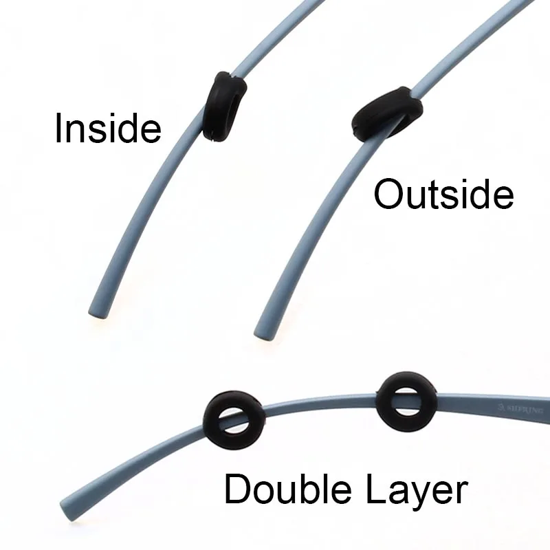 Супер мягкий Противоскользящий рукав круглые силикагелевые очки аксессуары подходят для пластиковых дизайнерских металлических оправ очки ушной крючок