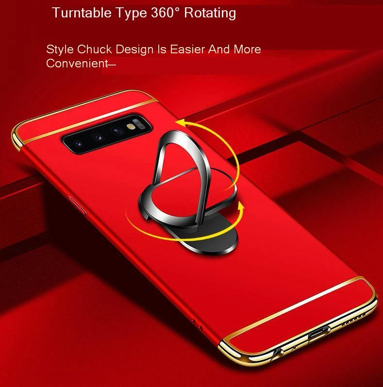 Для samsung Galaxy S10 S9 S8 Plus S10e магнитный автомобильный чехол держатель для пальцев кольцо Чехлы Жесткий Полный Защитный чехол S10 Plus чехол