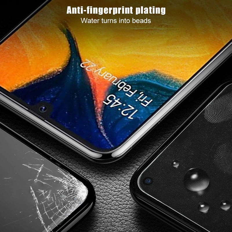 9H полное покрытие из закаленного стекла для samsung Galaxy A50 A30 A40 Защитное стекло для Sumsung Galaxy A70 30 40 glas защитная пленка