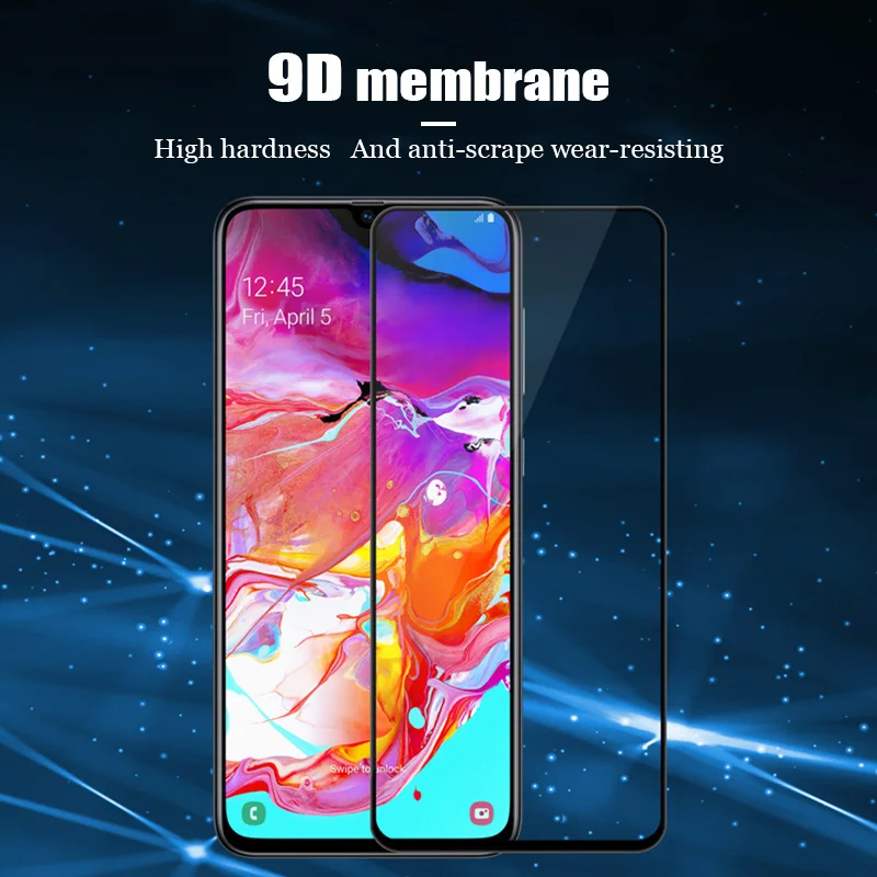 phone screen guard 9D Full CoverageTempered Glass Protector For Samsung A70 70S Screen Protector Glass for Samsung A10 10e 20 20e 30 30S 40 50 50S t mobile screen protector