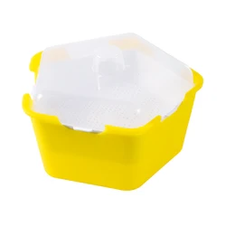 Deluxe Bean Sprout Growing Box for Soilless Seed Germination and Hydroponic Cultivation (Pentagon Yellow)