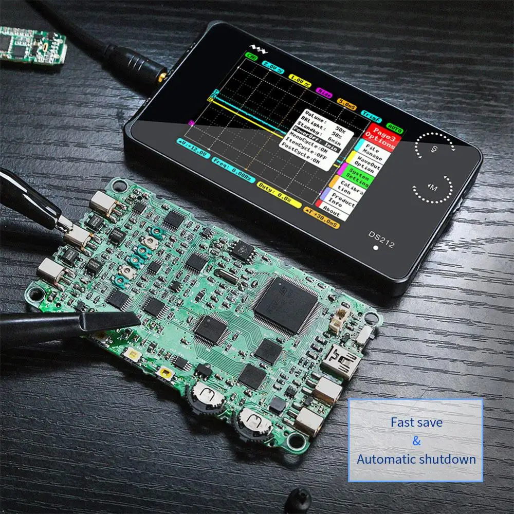 Профессиональный карманный цифровой осциллограф ARM mini DS211 DS212 USB DSO211 DSO212 с ЖК