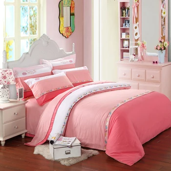 

Cotton Four-piece Bed Sheet Quilt Cover Double Suite Bedding Set of 4 1.5/1.8m Bed Bedding Set Luxury Bed In A Bag BB50CT