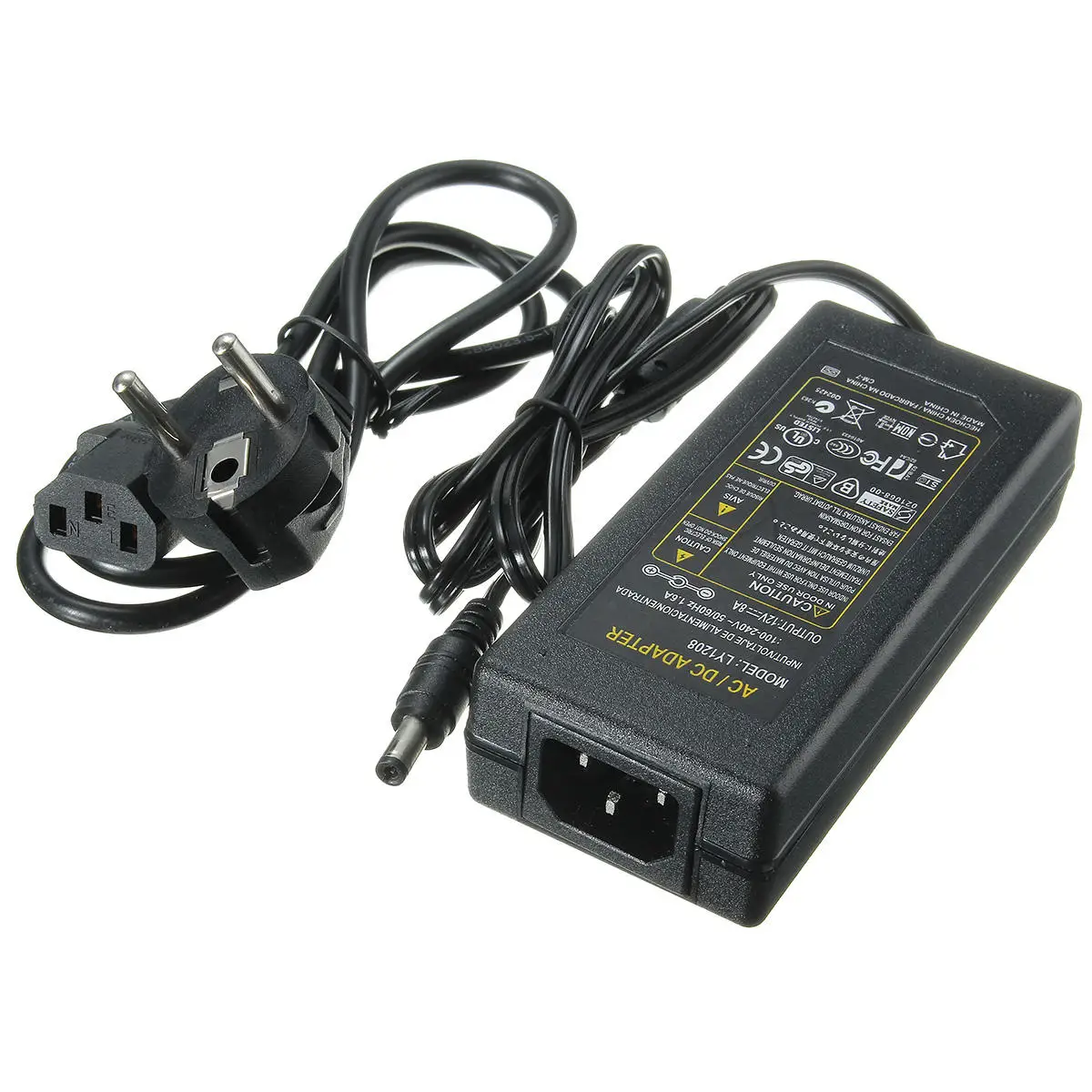 AC 110-240V К DC 12V 8A адаптер питания для светодиодные ленты светильник