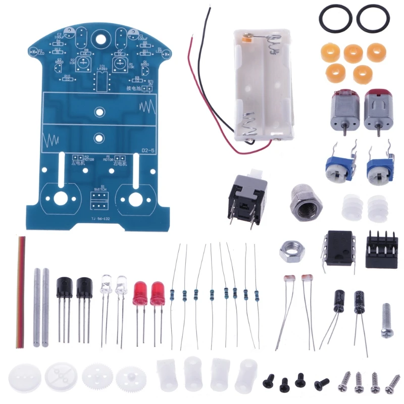 D57D D2 5 Intelligent Tracking Line Car DIY Kit Suite TT Motor