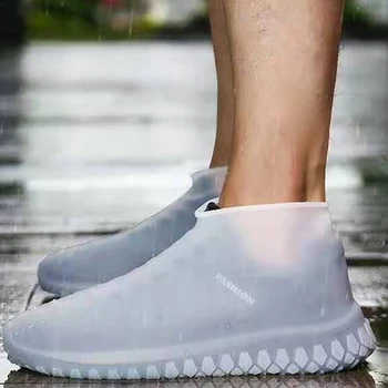 

Silicone Overshoes Reusable Waterproof Rainproof Covers Rain Boots Non-slip Washable Unisex Wear-Resistant Recyclable For Shoes