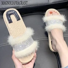 mink flip flops