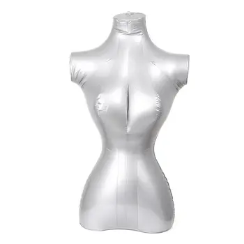 

Under-wear Model Manikin Silver Female Mannequin Form Display Dummy Torso PVC