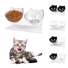 New Non-slip Cat Bowls Double Pet Bowls With Raised Stand Pet Food and Water Bowls For Cats Dogs Feeders Pet Products