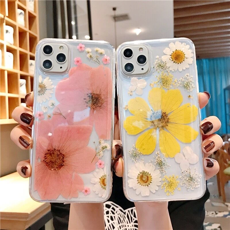 True Flower Dried Flowers Phones Cases For Iphone 11pro Max 11 Case 6 6s 7 8plus Cover Iphones Xr X Xs Casa Phone Accessories Phone Case Covers Aliexpress