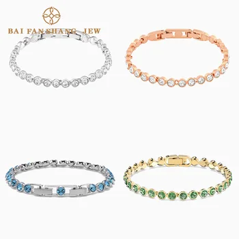 

Fashion Jewelry SWA New Style TENNIS BRACELET Colorful Elegant And Charming Tennis Decoration Female Trend Romantic Jewelry Gift