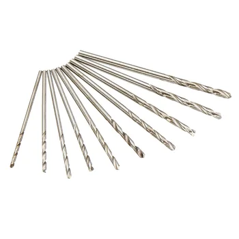 

10pcs 0.3/0.4/0.5/1.3/1.6mm HSS Micro Straight Shank Twist Drill Bits Set Electrical Drilling Tool For Woodworking Hole Punching