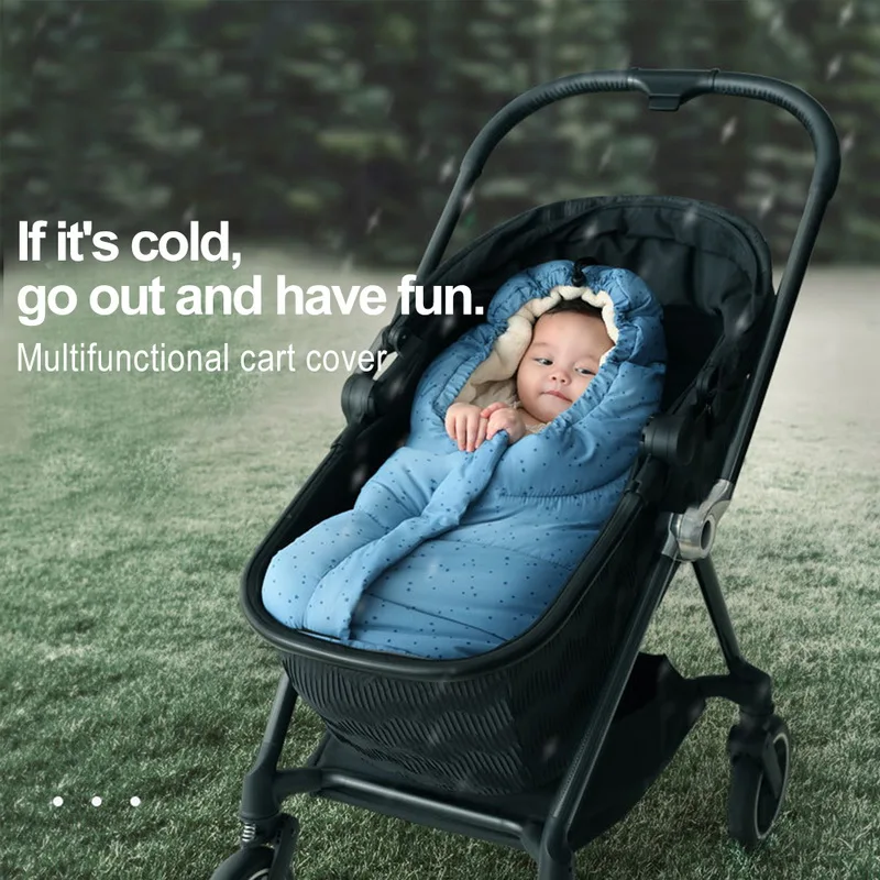 CALOFE/осенне-зимний теплый спальный мешок для малышей, спальный мешок для коляски, мягкий спальный мешок, Пеленальное Одеяло для