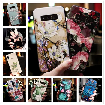 Перейти на Алиэкспресс и купить Мягкий силиконовый чехол для LG K50 Q60, 3D тиснение цветов, чехол для телефона LG K11, G8, Thinq, G8S, K20, 2019, stylo 5, V40, V50, stylo, 4 чехла