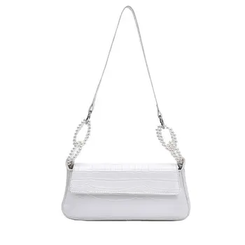 

Ladies Fashion Shoulder Bag Solid Color Stone Grain Messenger Bag Female Popular All-match Small Square Bag Women