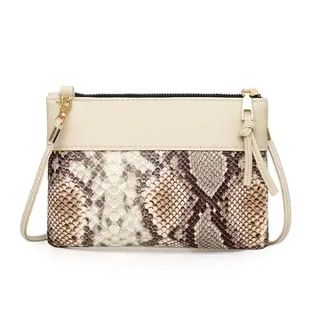 

Classic Women Crossbody Bag Snake Print Leather Fashion High-quality Personality Convenient Retro Shoulder Messenger Handbag