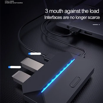 

2020 Gaming Keyboard Mouse Converter Controller Adapter With RGB Colorful Light For N-Switch/PS4/X1/360 Game Controller Adaper