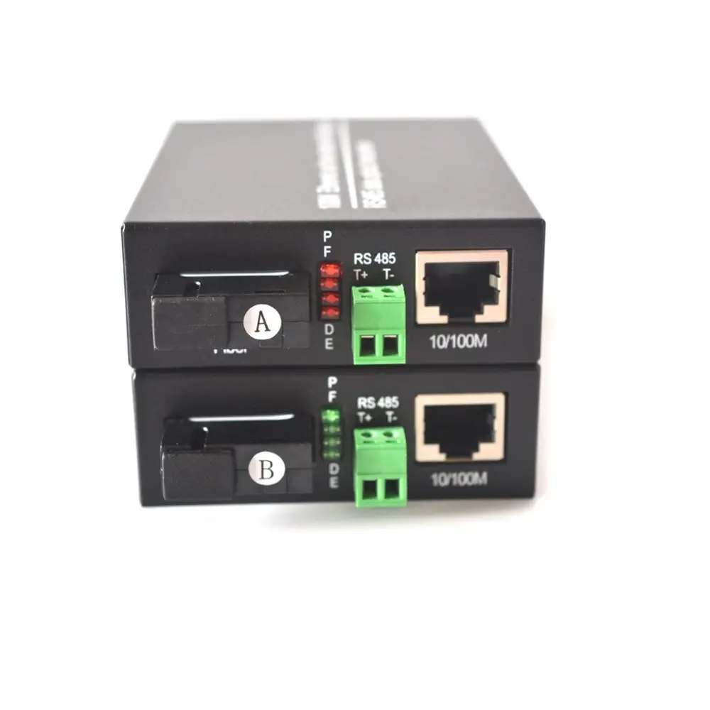 

Преобразователь расширителя данных RS485 с Ethernet 10 Мбит/с, 1 BIDI RS-485, оптоволоконный передатчик и приемник