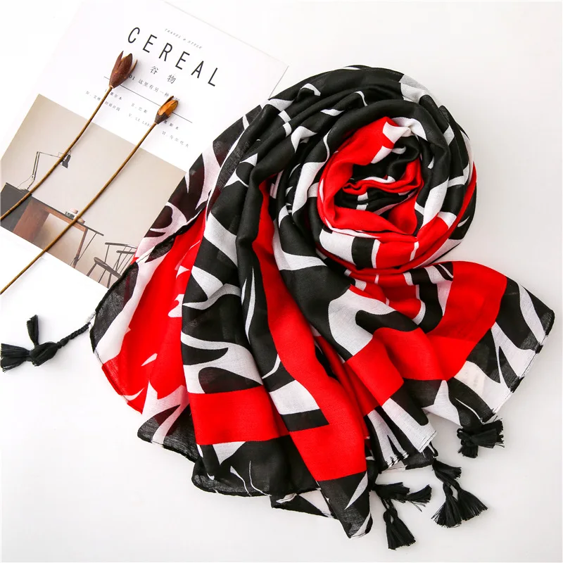KYQIAO женский платок на голову женский Осень Весна этнический стиль Испания дизайнер длинный геометрический принт шарф, кашне