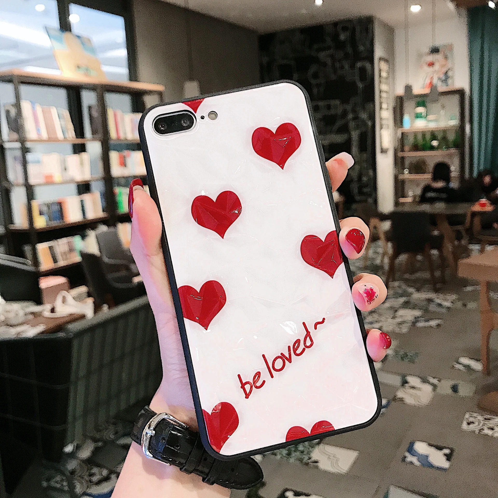 Роскошный чехол для телефона для iPhone 6 6S Plus 7 8 Plus Coque закаленное Стекло крышка чехол для iPhone X XR XS MAX для чехол для iPhone - Цвет: 5