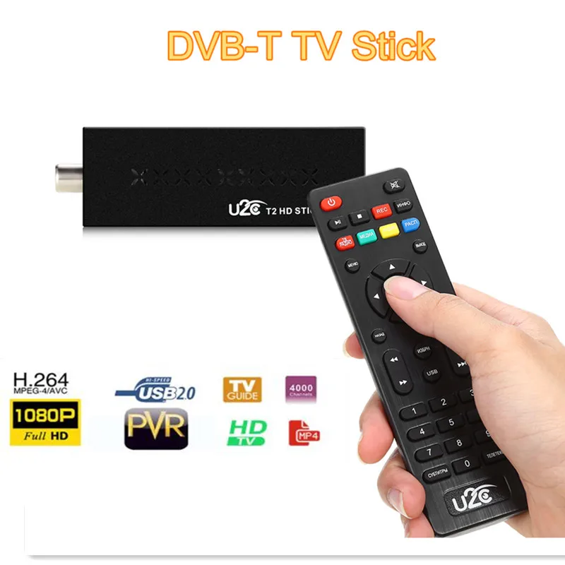 U2C DVB-T2 Мини ТВ-приставка Youtube HDMI Wifi PVR H.264 1080P простой чем Android цифровой ТВ приставка
